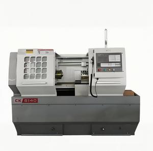 Alta Qualidade CK6140 Horizontal Flat Torno CNC com Grande Abertura Eixo Difícil Guia Trilho Bola Parafuso 220V Sistema de Controle Gsk