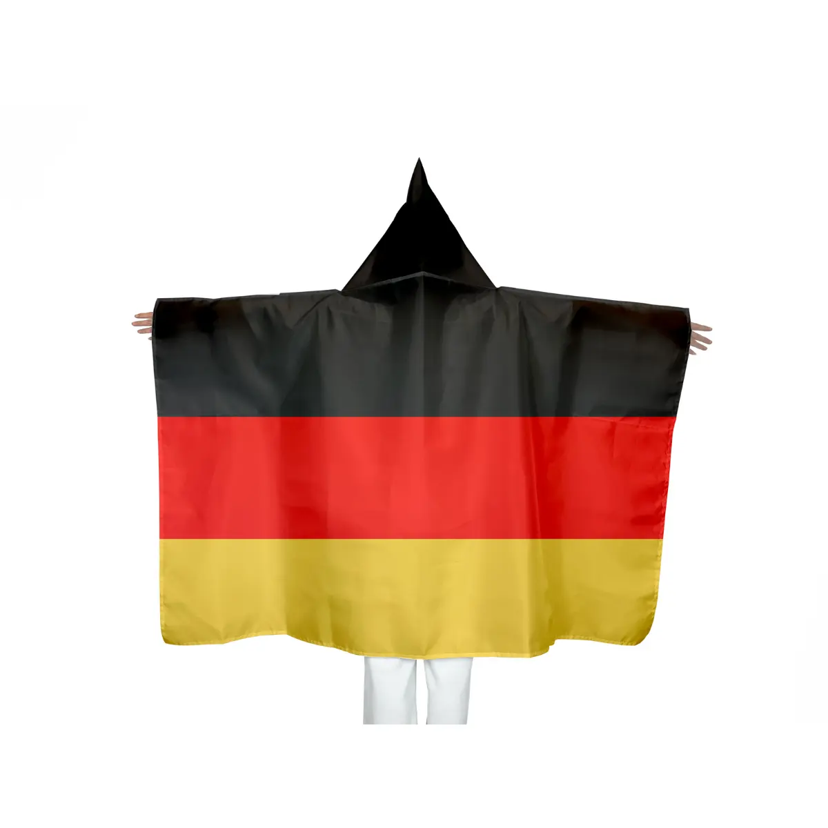 Eco-friendly 100% poliestere Custom Country scialle Germany Body Flag 3 'x 5' 90x150 cm bandiere del capo tedesco