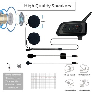 V6 <strong>2</strong> <strong>Way</strong> bluetooth 5.1 <strong>Intercom</strong> <strong>System</strong> for Sports <strong>Wireless</strong> bluetooth Helmet <strong>Intercom</strong> Motorcycle <strong>Intercom</strong> Phone Set