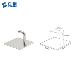 Hot Sale OEM Clothes Bathroom Hanger Towel <strong>Hook</strong> Wall Storage 304 Stainless Steel Iron Coat Rack <strong>Hanging</strong> Rod Sticky <strong>Hook</strong> - Product Image 6