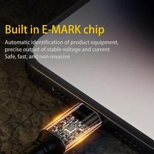 Wholesale Quick HD Audio 8K Transfer 100W Type-<strong>c</strong> to Type <strong>c</strong> Male Data Cable 20Gbps 180CM Spring Charging Wire for Laptop TV Pad - Product Image 5