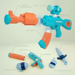 New Items Magnetic Assemble <strong>Gun</strong> <strong>Toy</strong> Kid Nine Magnetic Parts Combination with Different <strong>Gun</strong> Shooting Sound and Light - Product Image 3