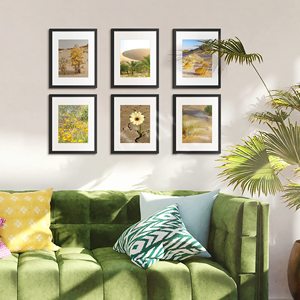 Resim çerçevesi 5 Set, ekran resimleri Mat ile 8x10 veya Mat olmadan 11x14, duvar galeri fotoğraf çerçeveleri, siyah - Product Image 5