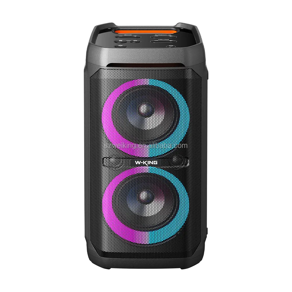 Boombox-altavoz inalámbrico portátil para fiesta, luz RGB, Bluetooth, resistente al agua, venta al por mayor