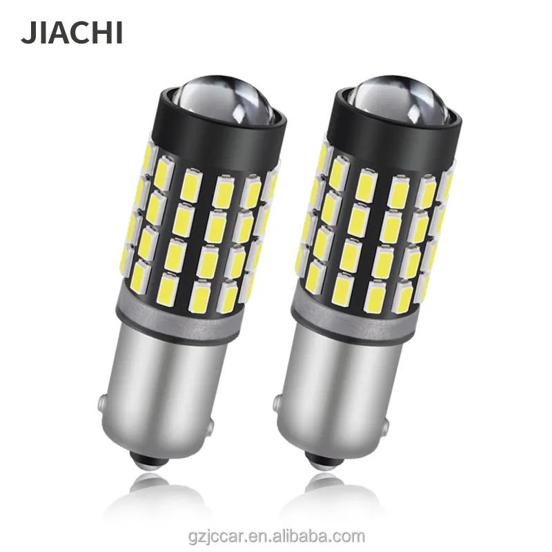 JiaChi fabrika kaynağı Mini Led ampuller BA9S ışık 12v 24v 6000k Interior H6W T4W iç okuma için hiçbir hata tavan aydınlatması 3014 çip 54smd