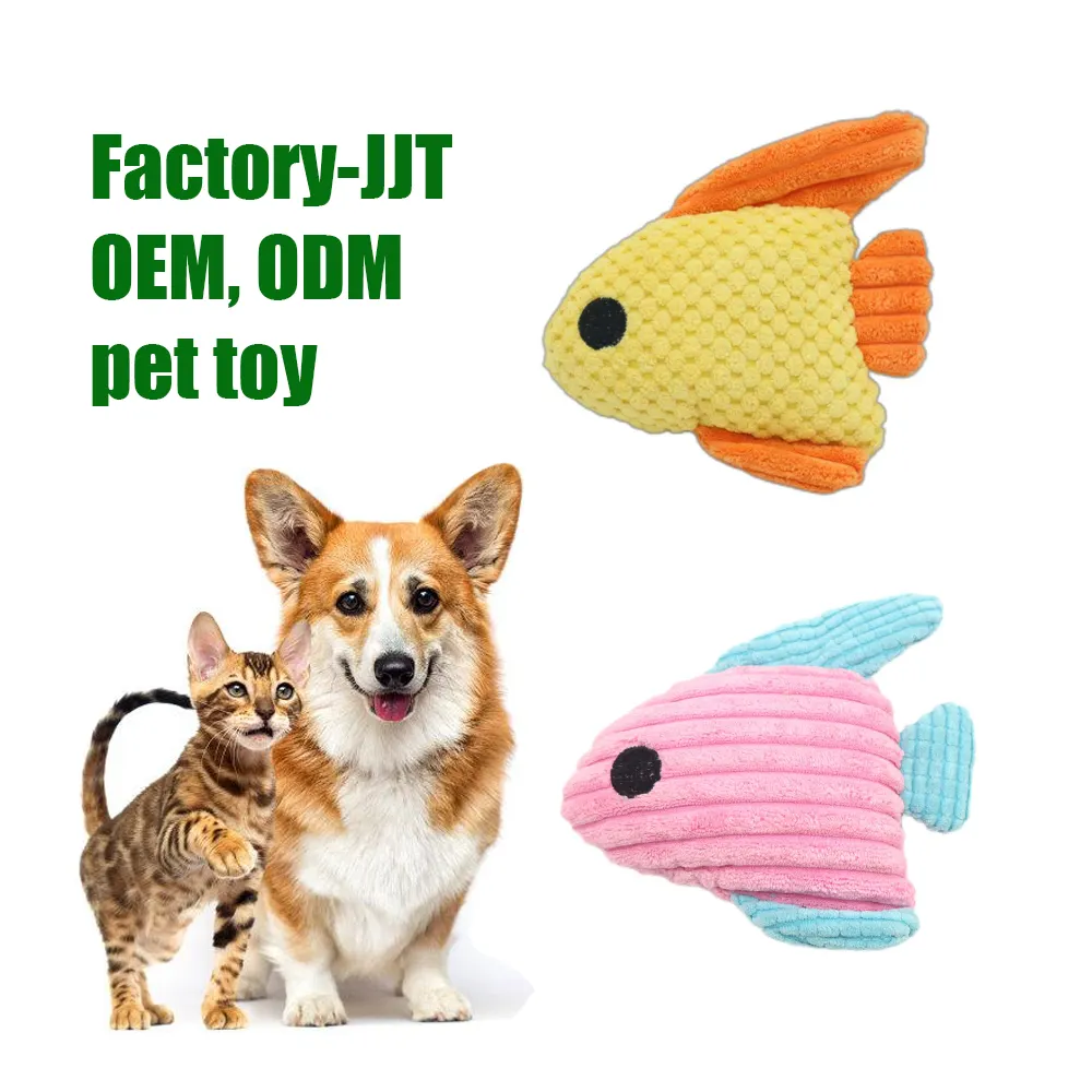 Grosir kualitas tinggi dirancang Baru Puzzle desain lucu pemodelan ikan tahan gigit anak anjing berderit mewah merasa mainan