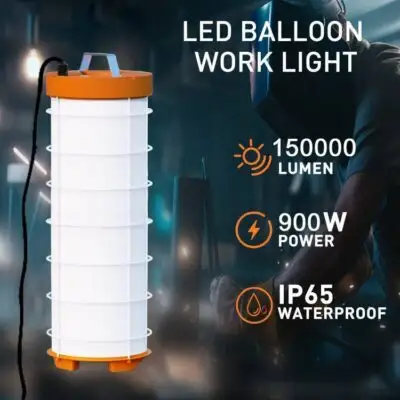 مصباح إضاءة IP68 800 وات جديد محمول للعمل مقاوم للماء قوة عالية إضاءة ليد مؤقتة للإضاءة مناسبة للاستخدام في بناء وكراج وبناء