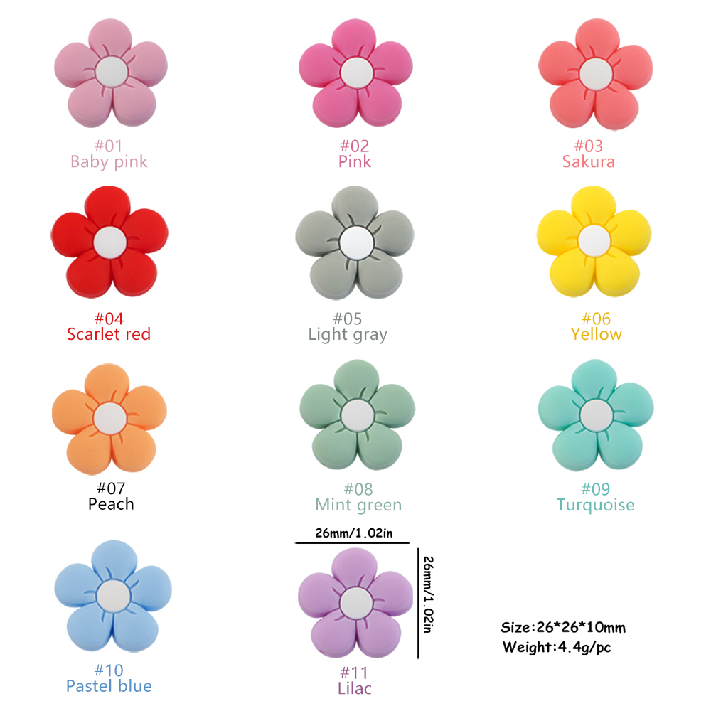 Mélange de perles focales fleurs SA207