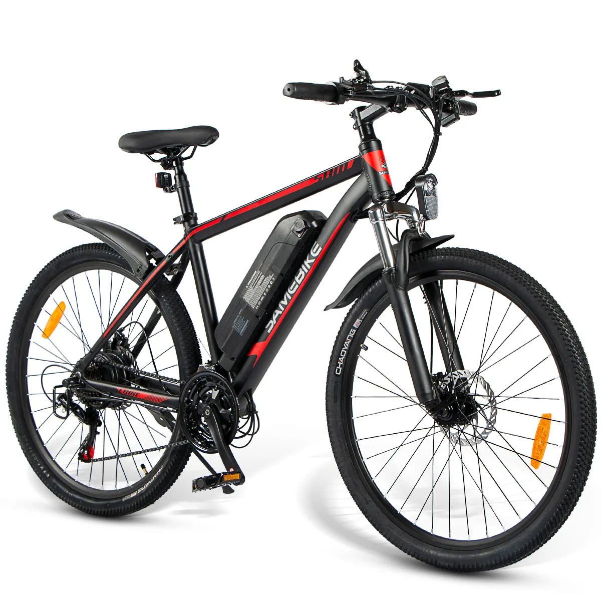 دراجة عصرية SAMEBIKE SY26 رخيصة الثمن صناعة صينية 2024 بقدرة 250 وات 25 كم/ساعة 21 سرعة دراجة كهربائية جبلية جديدة 26 بوصة من سبائك الألومنيوم