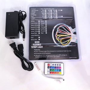Christmas RGB <strong>LED</strong> Neon Set With Controller Adapter 5meter/set Waterproof Color Changing Bendable <strong>LED</strong> Lighting Indoor Outdoor - Product Image 5