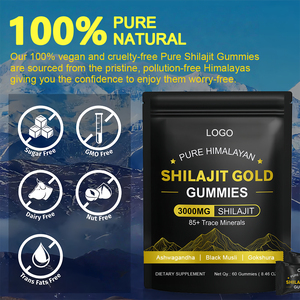 OEM Hữu Cơ shilajit Gummies chế độ ăn uống chất xơ tinh khiết Himalaya Fudge bổ sung 60 đếm người lớn miễn dịch hỗ trợ GMP chứng nhận 24 tháng - Product Image 2
