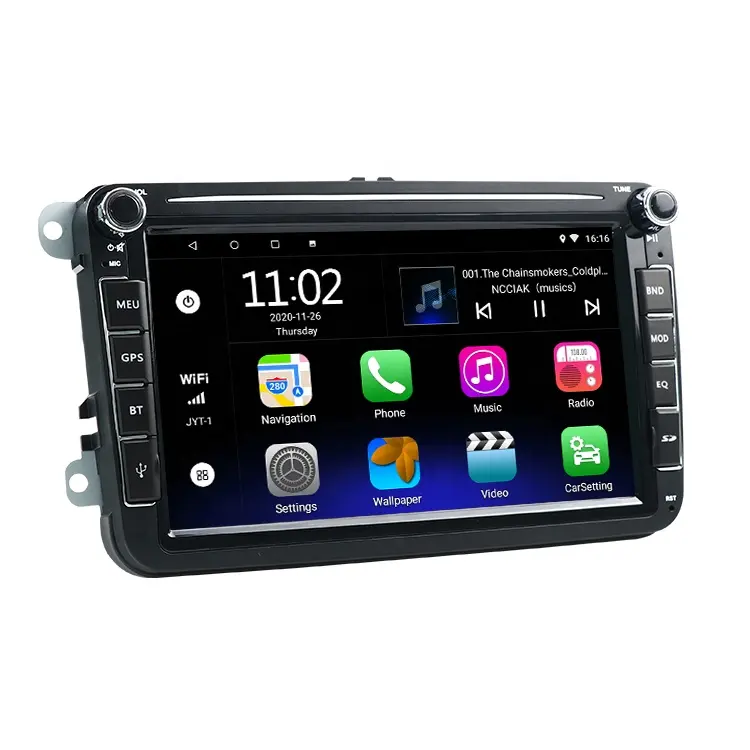 2 din gps painel android stereo, som do carro dvd player multimídia áudio para volkswagen polo