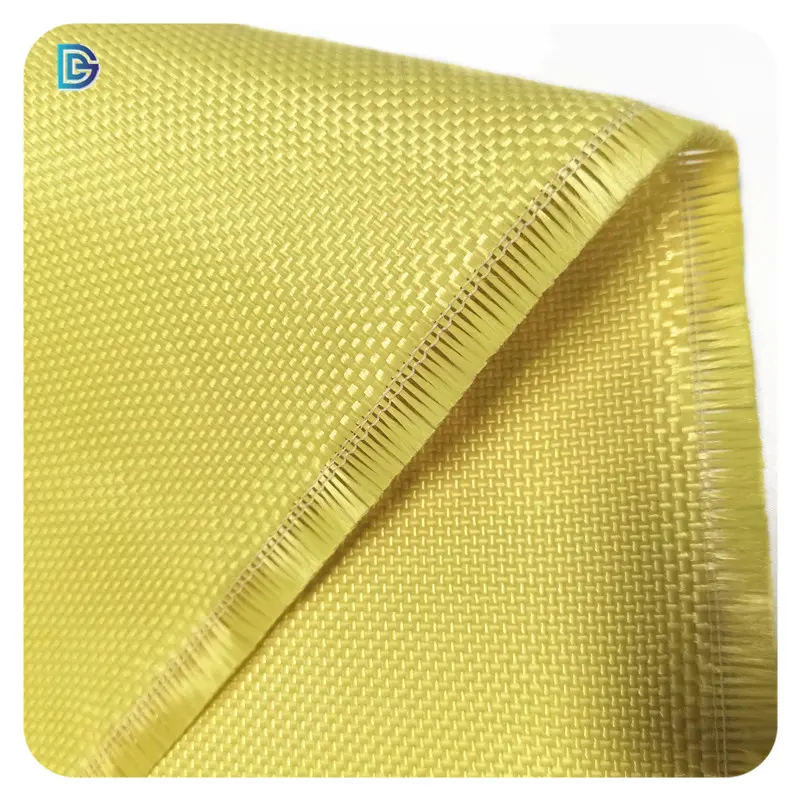 Hot Sale 3000D 400GSM K-evlar Fabric Plain Twill K-evlar Cut Resistant Clothing Textile K-evlar Aramid Woven Fabric