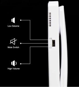 2024 nuevo apartamento intercomunicador interior Abs Material Audio edificio sistema de intercomunicación 2 cables intercomunicador elegante blanco