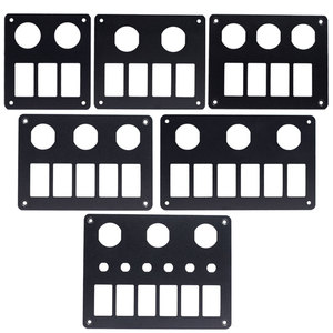 แผงควบคุม3/4/5/6 Gang ABS กันน้ำ12V-24V RV คาราวานทะเลสีแดงสวิตช์โยก - Product Image 1