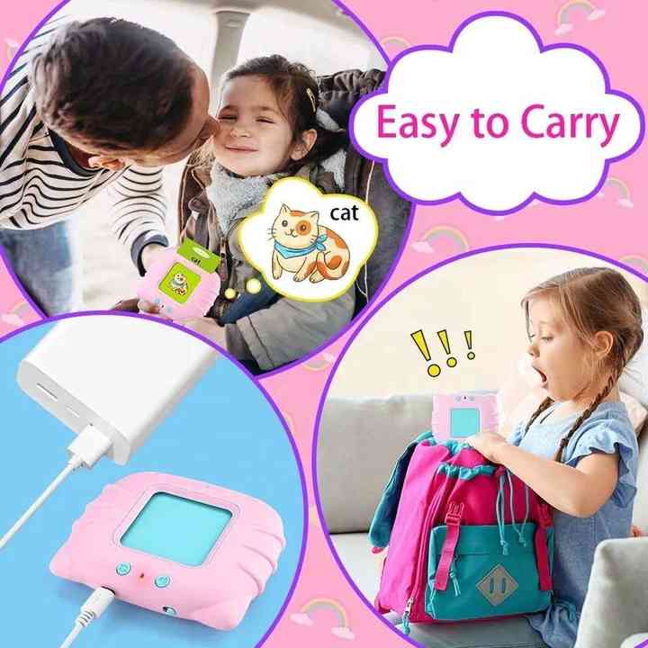 Multiple Customizable Languages Early Educational Intelligent Baby Children's Kids Toys Talking Flash Cards Learning Machine