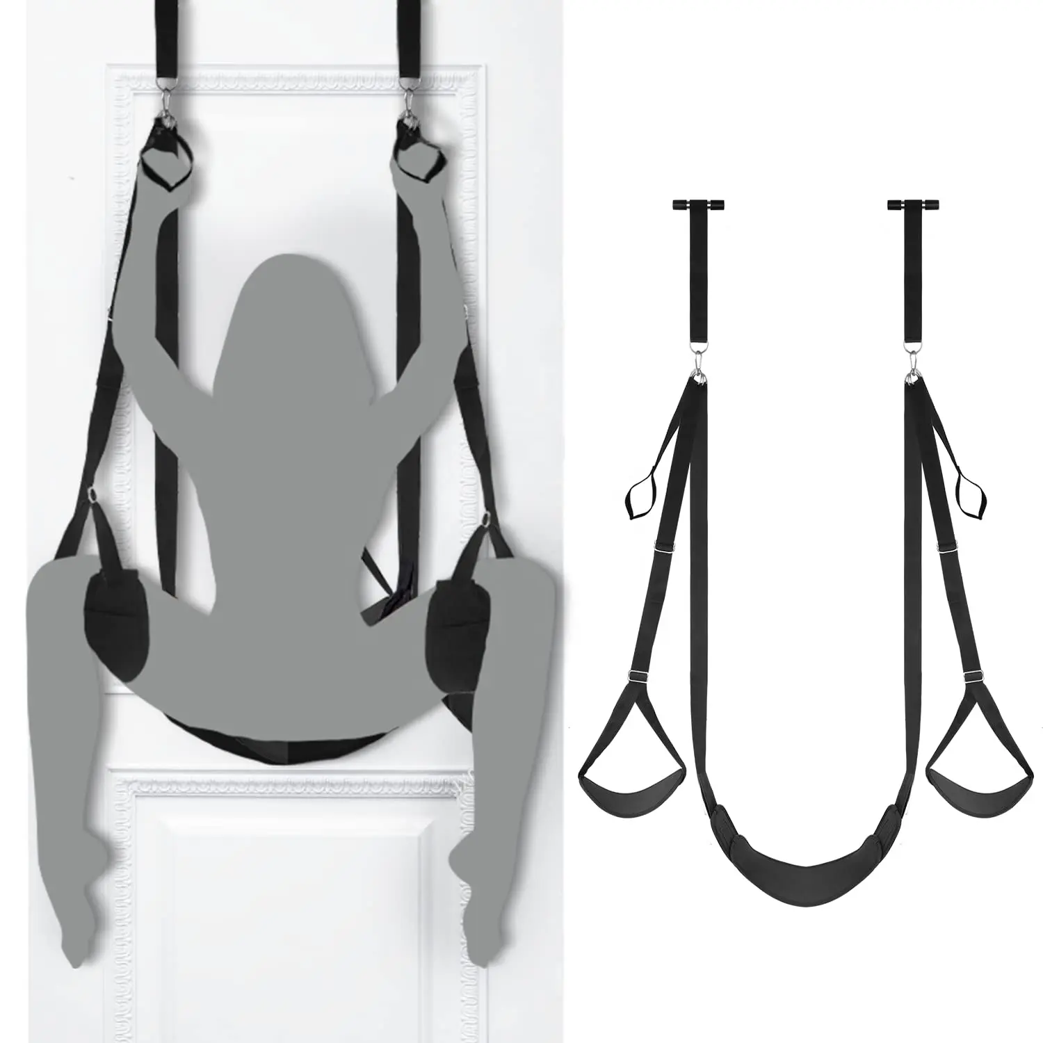 Netphi Door Sex Swing com Seat Adulto Sex Toys Bondage Love Slings para casais adultos com alças ajustáveis para mulheres