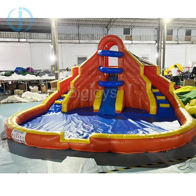 Toboggan gonflable durable d'été de haute qualité avec piscine