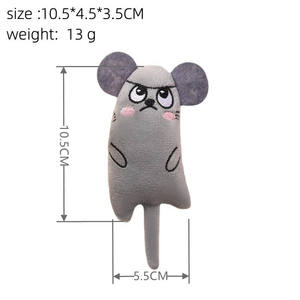 Handmade Eco-Friendly <strong>Catnip</strong> Plush Mouse Interactive Chew Toy Plush Thumb Pillow for Kitten Teeth Grinding and Dog <strong>Use</strong> - Product Image 5