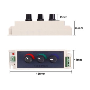 12V 3 canali RGB LED Dimmer interruttore manuale Controller per LED RGB striscia di luce PWM 8A uscita manopola GRB - Product Image 3
