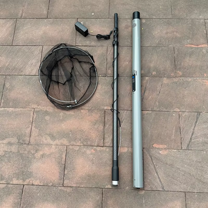ZHUO RUN 4.2m 5000/9000W alüminyum alaşım Ultra hafif balıkçılık aracı elektrikli otomatik teleskopik balıkçılık Net - Product Image 4