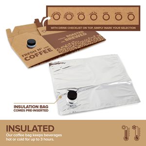 Kutuda 1L sıcak soğuk kahve çanta konteyner kutusu içecek almak için kahve ile konteyner çıkarmak - Product Image 4