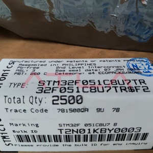 STM32F051C8U7 controllo motore QFN-48 MCU - 7-Ch PWM CEC interfaccia 2-3.6V - Product Image 2
