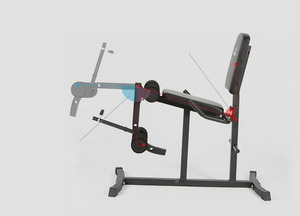 ZYFIT: panca pesi con allungamento gambe e arricciatura, panche a declino inclinato per esercizi da palestra a casa e allenamento della forza