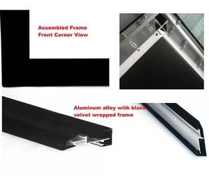 XJK-pantalla de proyección de marco fijo de 6cm y 10cm, tejido de alta calidad 4K, tela transparente acústica, sonido máximo - Product Image 6