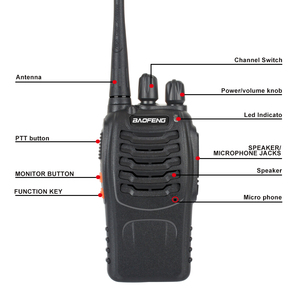 Radio gratuite Baofeng Bf 888s fabbrica negozio Online all'ingrosso Ht 2W Walkie-talkie citofono ricetrasmettitore Ham UHF Radio Walkie Talkie - Product Image 5