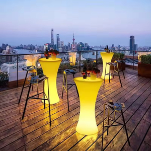 Led吧台便携式夜店户外高吧台桌椅套装照明塑料吧台 - Product Image 5