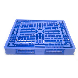 Rizeng ağır çift taraflı Euro HDPE büyük istiflenebilir geri dönüşümlü 4-Way giriş plastik palet satışa - Product Image 1