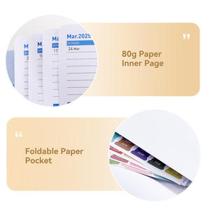 Benutzer definierte datierte neuartige Dinge für dieses Jahr Veranstalter gewöhnlichen Frühlings planer Agenden rosa Pu Leder Tagebuch Notizbücher - Product Image 6
