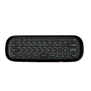 W1 Mini klavye 2.4G kablosuz Fly Air fare PS4 çift uzaktan kumanda Android TV kutusu PC projektör ile IR öğrenme fonksiyonu - Product Image 4