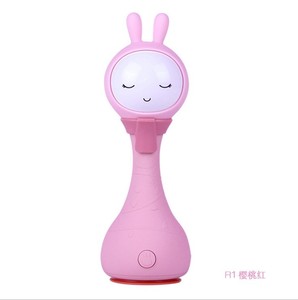 幼儿早教电子卡通机器人玩具婴儿音乐 & 故事舒缓手抓拨浪鼓塑料制成 - Product Image 6