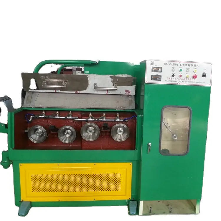 the machine used for copper fine wire drawing with continuous annealing operation easy