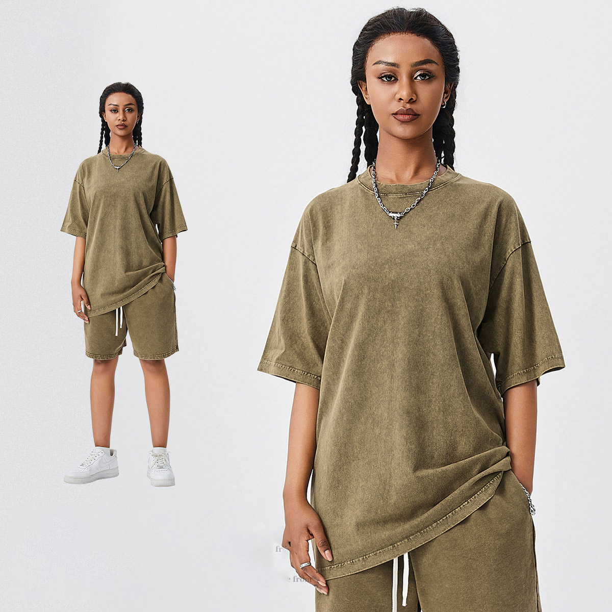 Gris vert délavé