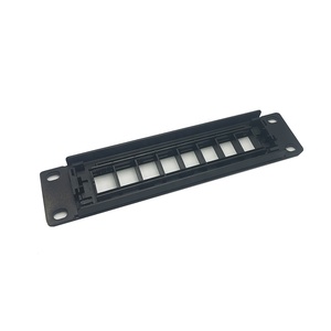 Linkwylan Panel de conexión de 8 puertos 203mm 1U Caja de cableado de red doméstica de montaje en rack RJ45 RJ12 Módulos trapezoidales Panel de conexión vacío en blanco - Product Image 4