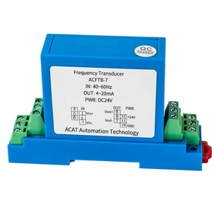 Pulse Frequency signal Transmitter Precision 0.5% DC24V Power 4-20mA <strong>Output</strong> 0-100KHz <strong>Input</strong> Frequency <strong>Measurement</strong> Module Isolator