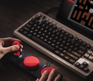 Original CN 8BitDo Retro Mechanical <strong>Keyboard</strong> (Brown) 87 Keys Wireless BT Connection With Joystick - Product Image 5