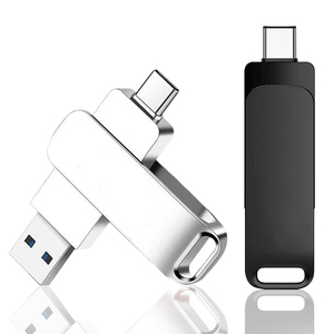 Android telefonlar, Apple macbook'lar için özel 2.0/3.0 2-in-1 Metal USB C USB sürücüleri (128GB, 64GB, 8GB, 16GB, 32GB). OTG desteği. - Product Image 1
