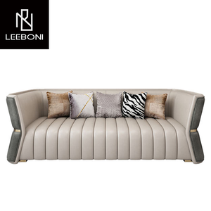 Hiện đại đơn giản Thiết kế nội thất phòng khách màu xanh lá cây 3 chỗ ngồi mô hình sofa - Product Image 6