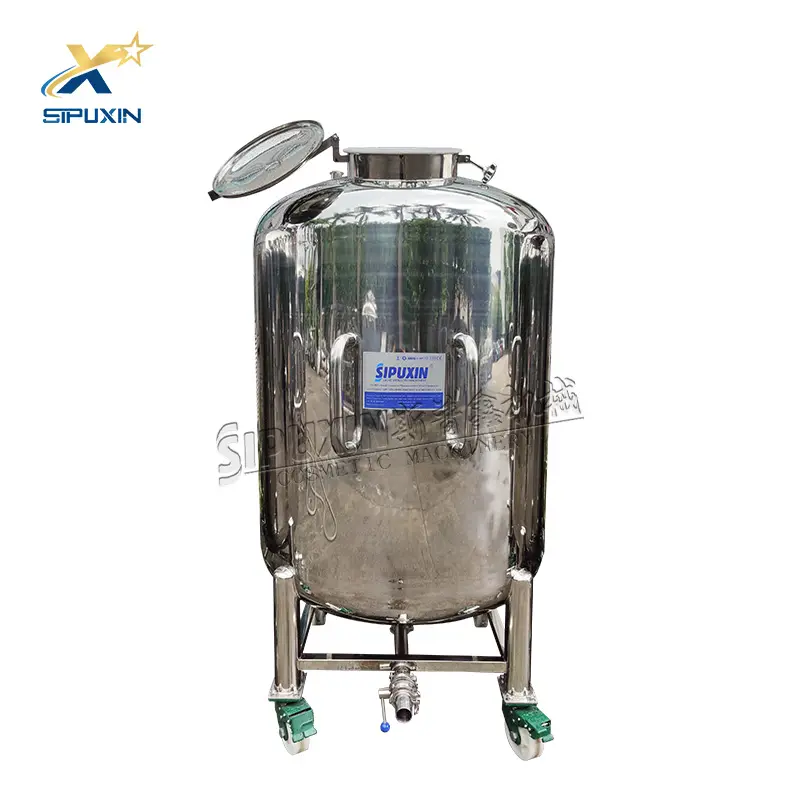 Sipuxin personalizado 1000 litros de acero inoxidable con mezcla de tanque de almacenamiento sellado tanque de almacenamiento