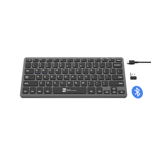 Teclado con logotipo personalizado, diseño ergonómico de oficina, Mini teclado inalámbrico OEM de alta calidad para Ipad, portátil y PC, venta al por mayor, 2023