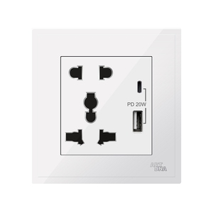 ARTDNA插座2针和3针插座通用墙壁插座C型Usb充电器插座 - Product Image 6