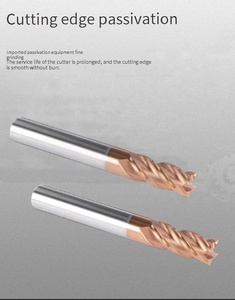 เครื่องตัดปลายเหล็กทังสเตนแบบ4ขลุ่ย OEM เส้นผ่าศูนย์กลาง16มม. ก้านแข็ง60ความแข็ง CNC ควบคุมการรองรับที่มีอยู่ - Product Image 3