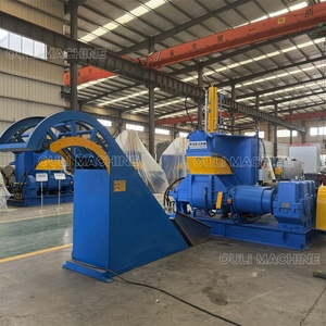 Máquina amasadora de goma hidráulica doble para maquinaria mezcladora interna de goma de silicona EPDM sistema automatizado de manejo de materiales - Product Image 2