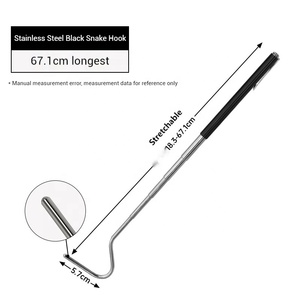 Beş Segment genişleme ve daralma paslanmaz çelik geri çekilebilir yılan yakalayıcı sürüngen kanca yakalayıcı - Product Image 4