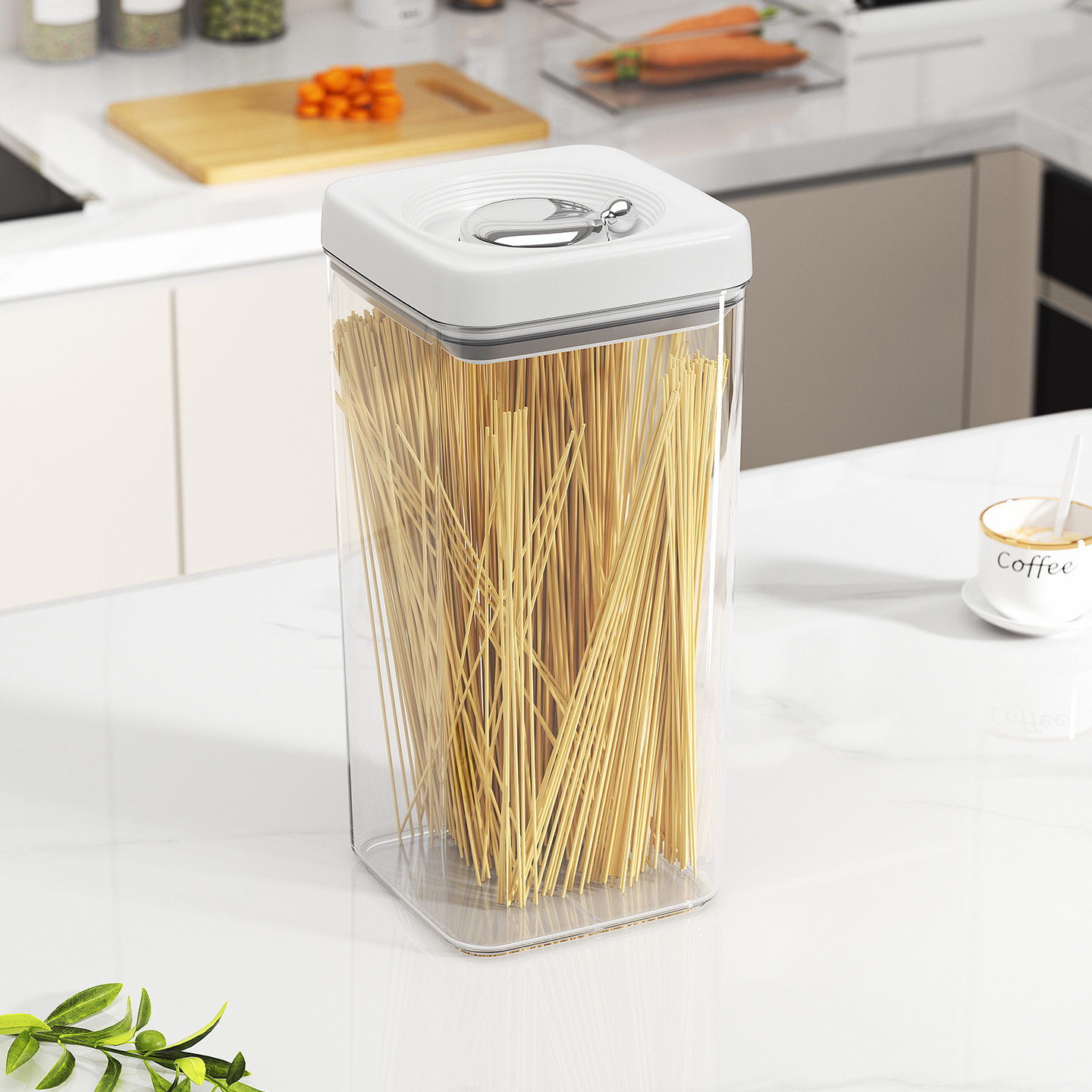 2.6L Square Storage Container with Lever