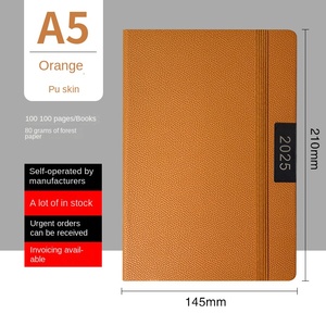 ¡2025 Cuaderno de negocios A5 Diario de amarre de cara dura con Bloc de notas portátil Planificador personalizable para uso de regalo en stock! - Product Image 6